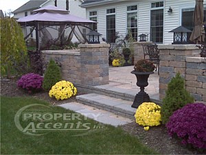 Elevated Stone Patio Walls 2